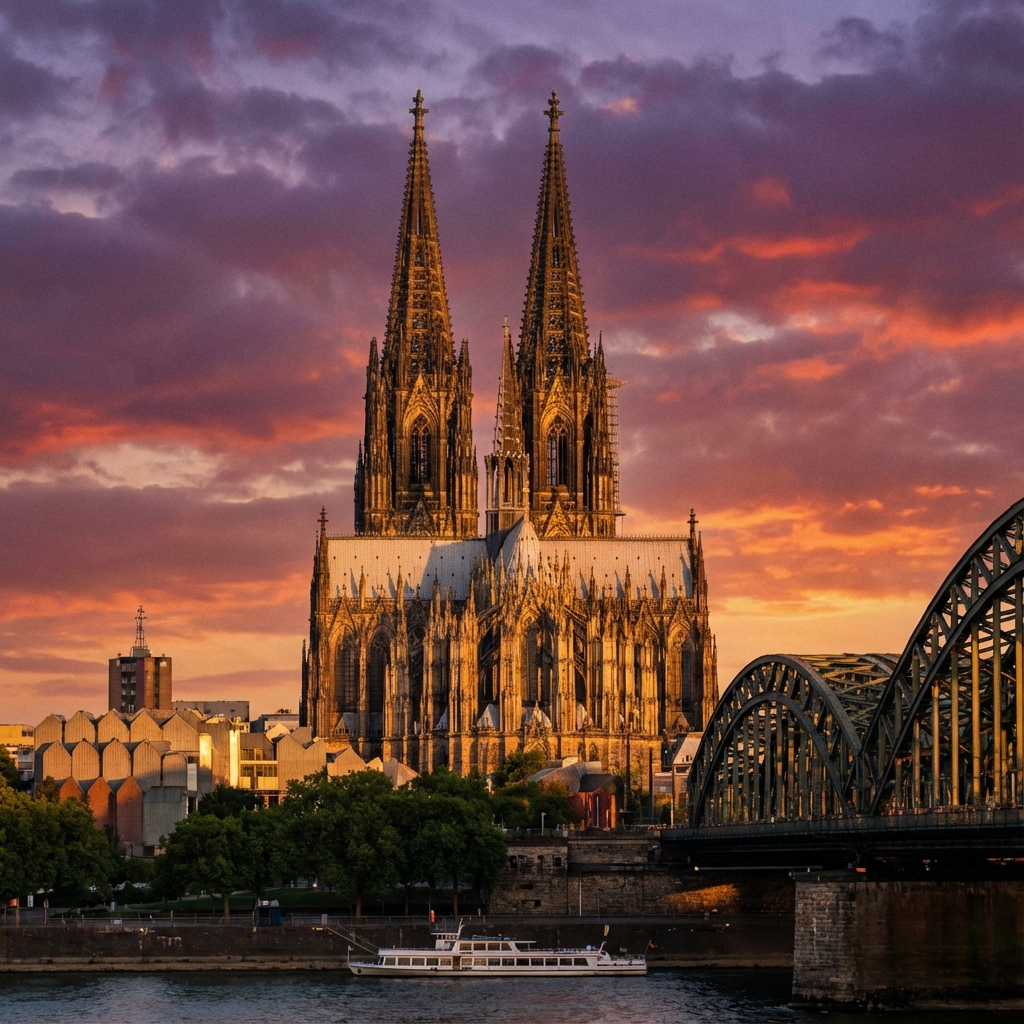 Cologne Cathedral at Sunset